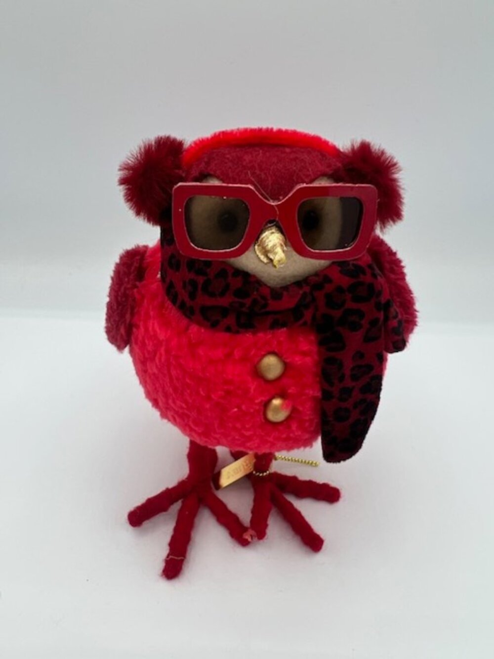 2023 Target Featherly Friends Ruby Christmas Bird Leopard Scarf Sunglasses